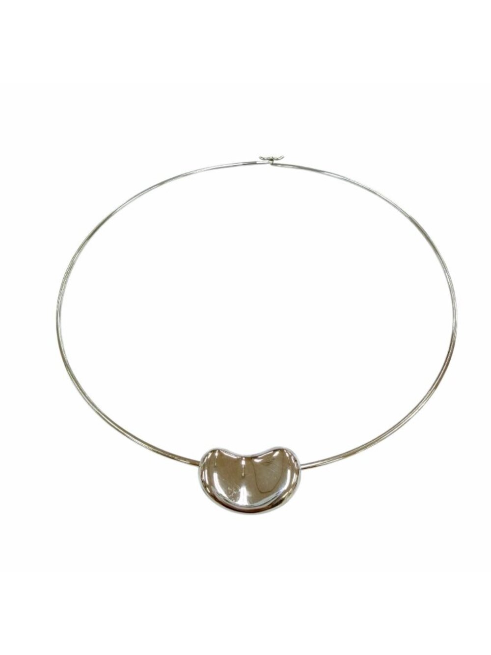 Tiffany & Co Elsa Peretti Bean Choker 925 Necklace Silver